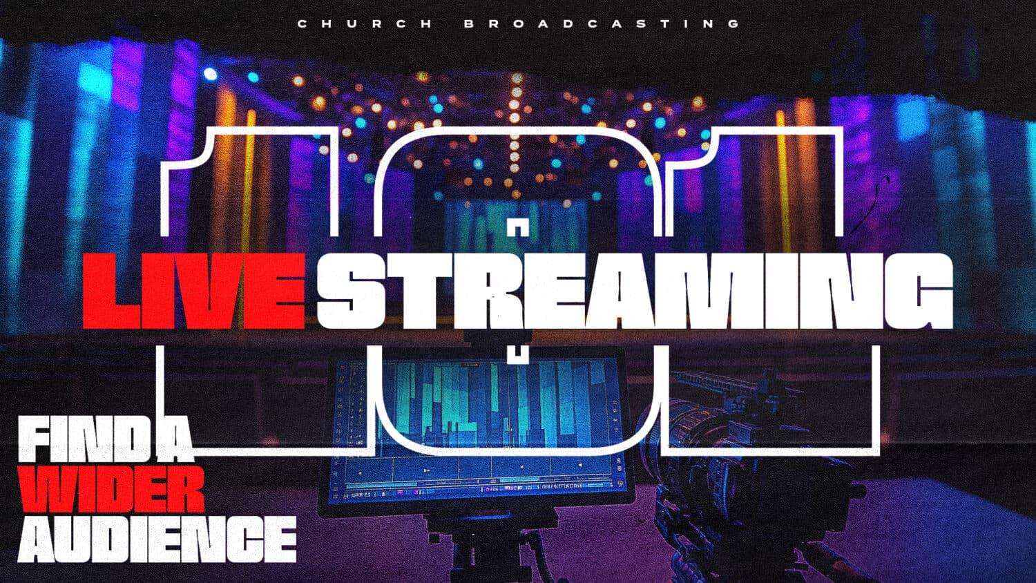 Live streaming setup in church auditorium.