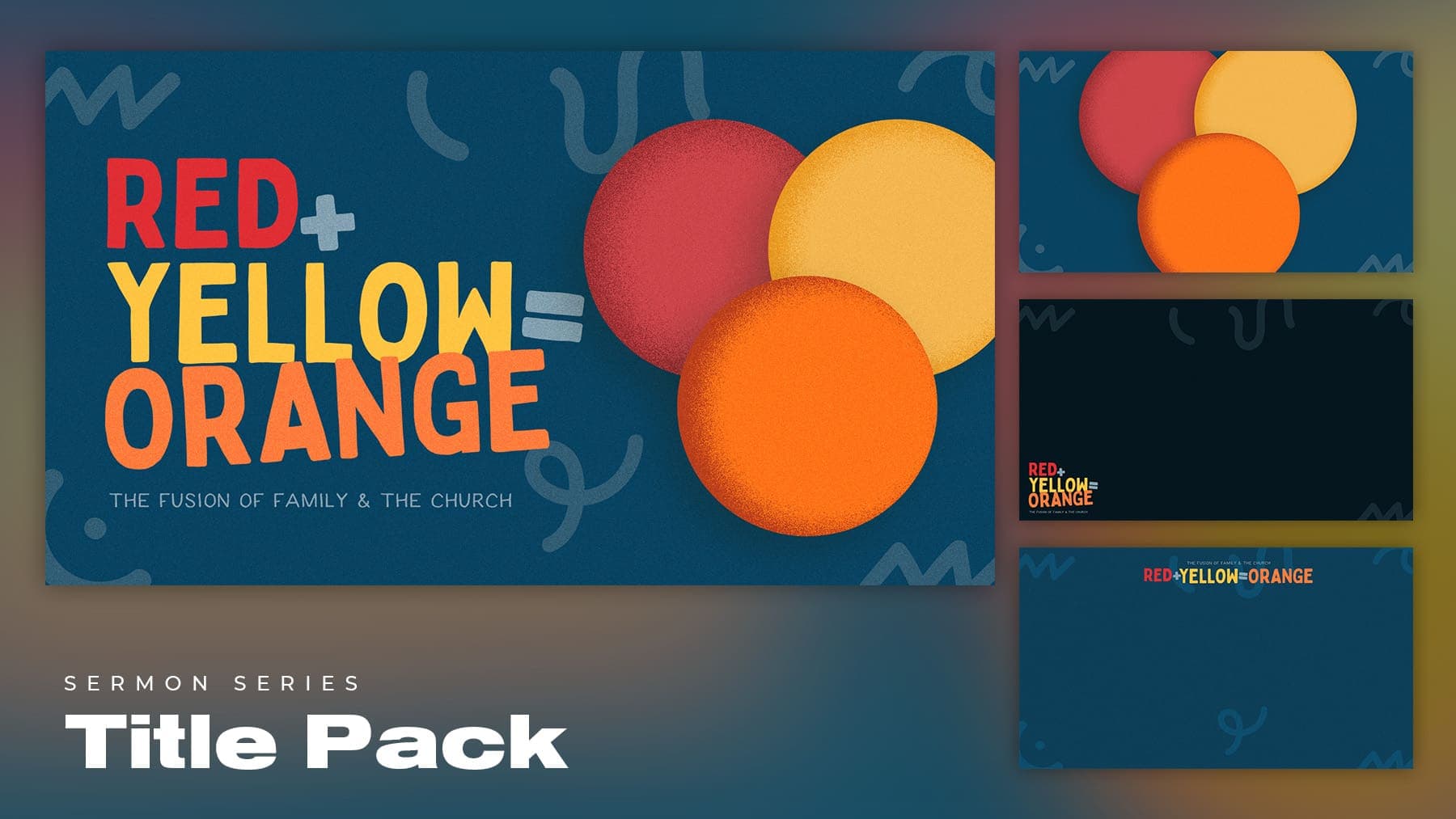 red+yellow=orange series pack