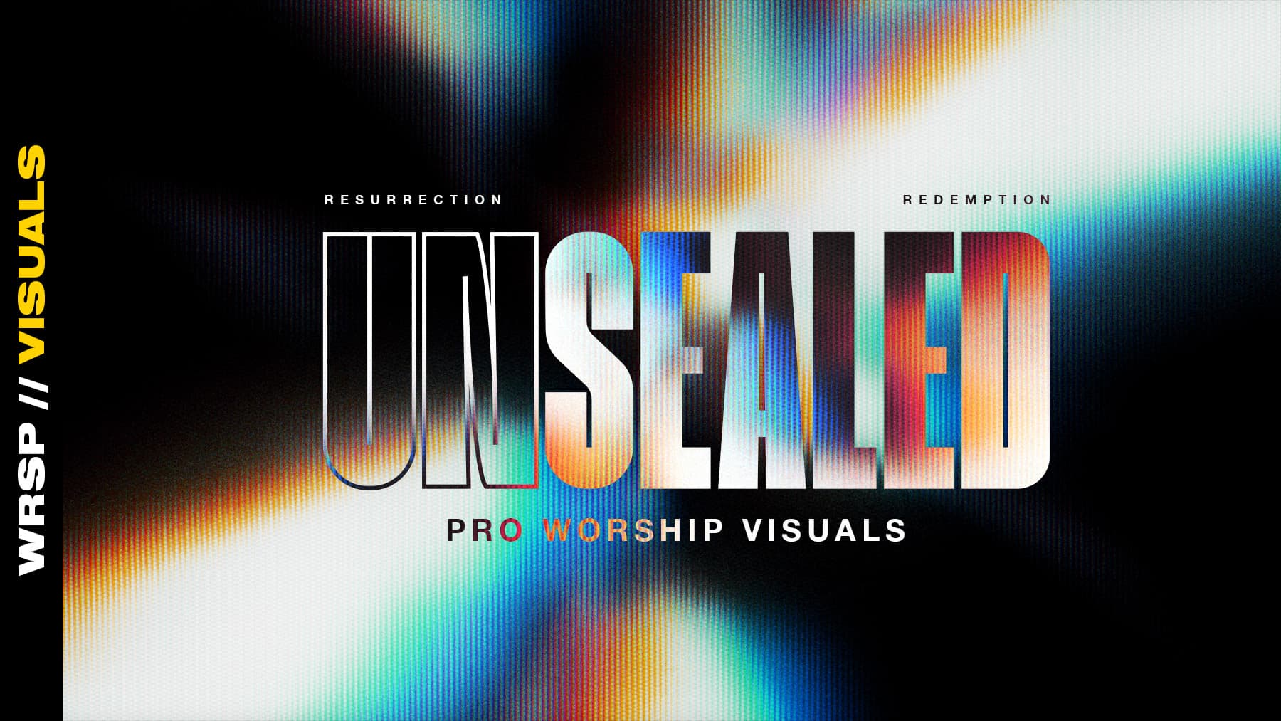 Colorful Unsealed Worship Visuals Design