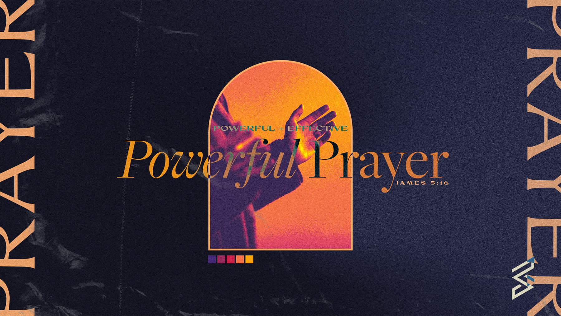 Powerful Prayer hands with James 5:16 verse