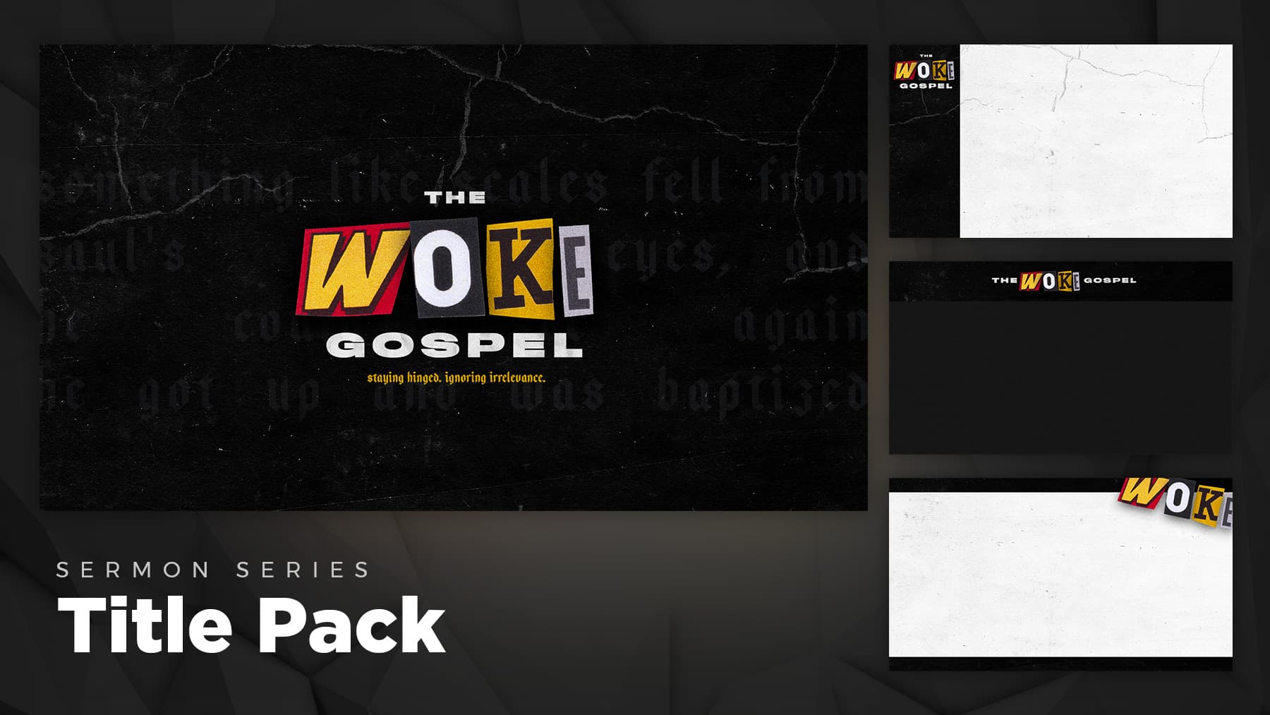 woke stills pack