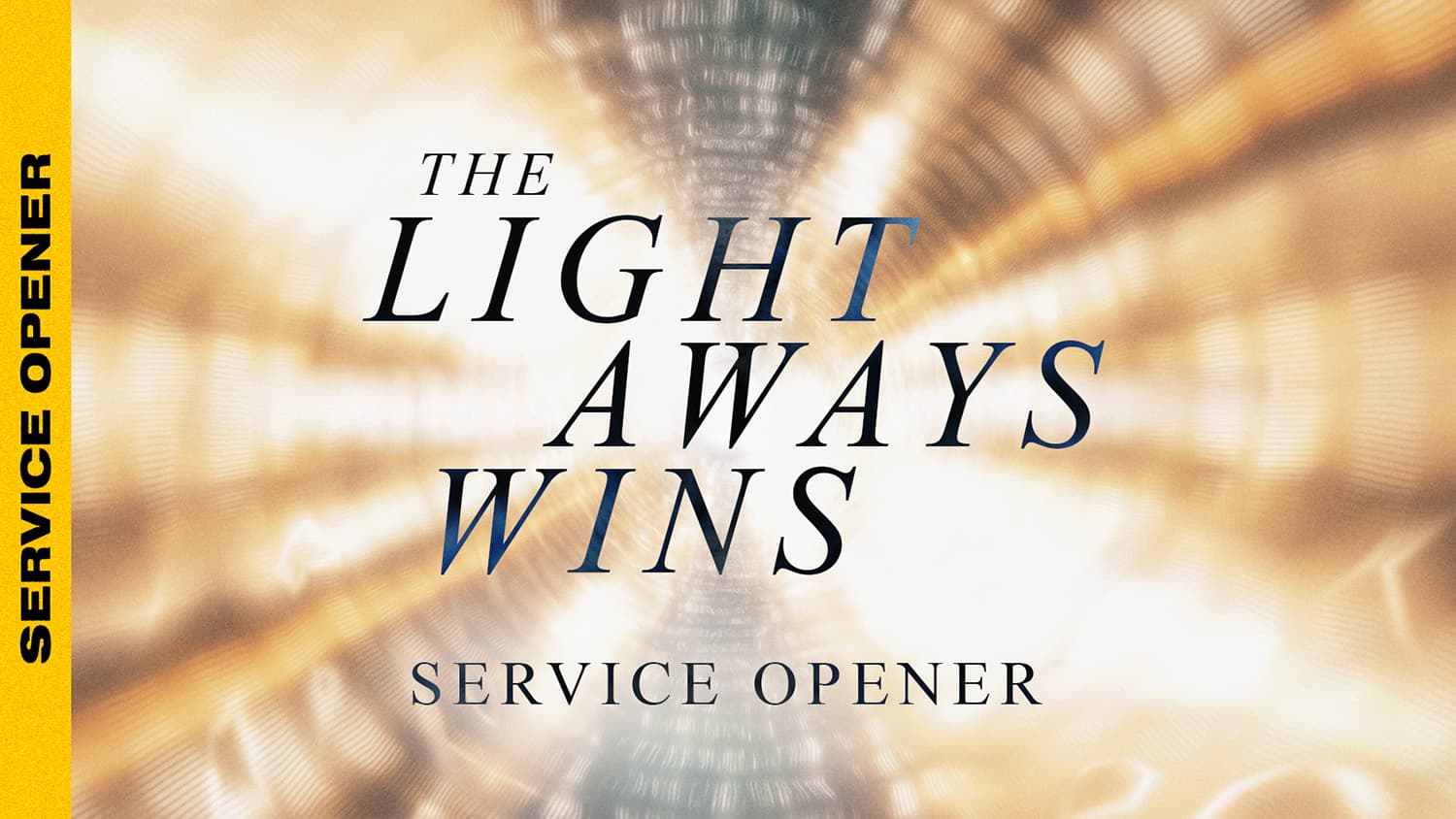 Motivational light-themed service opener graphic