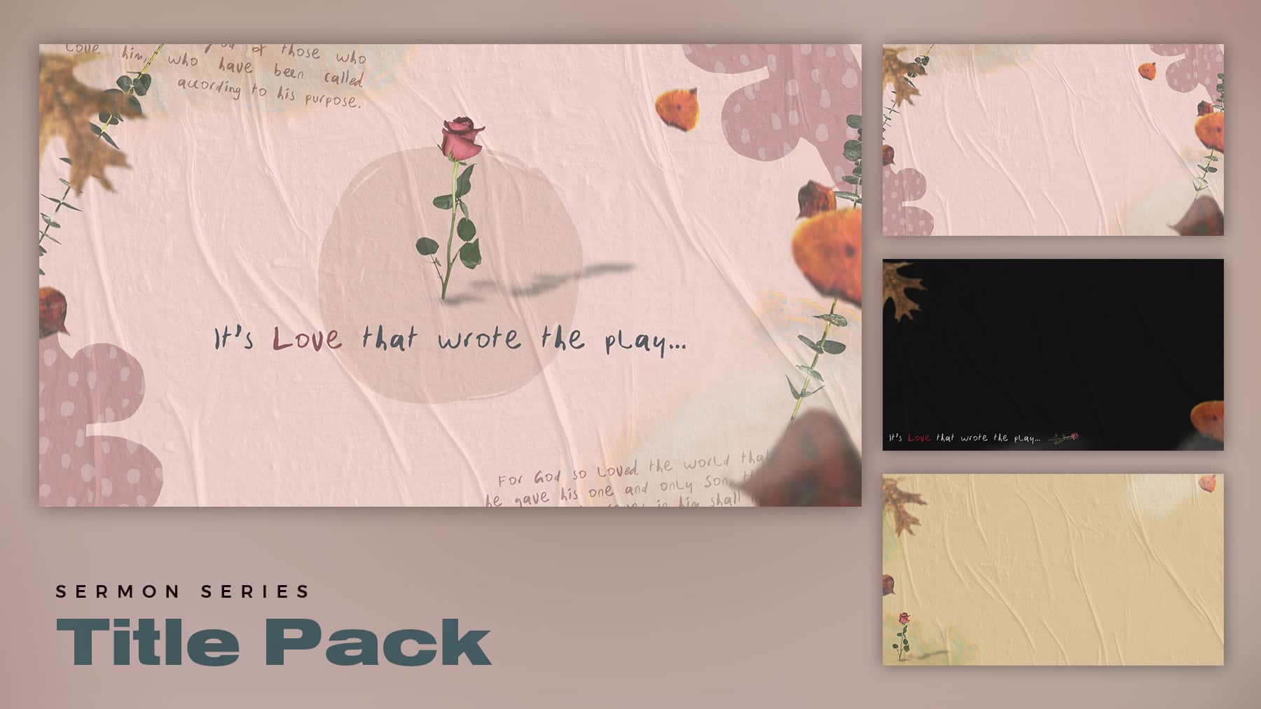 love that wrote the play series pack