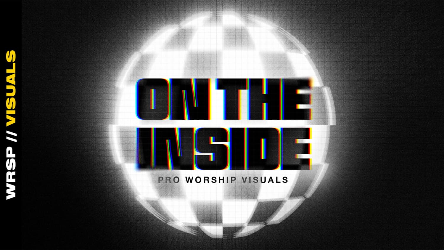 On the Inside globe worship visuals design
