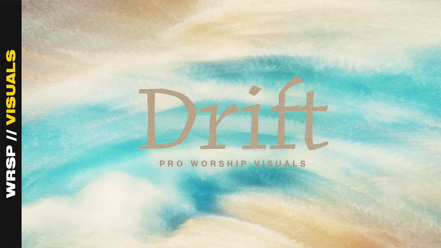 Drift visuals with watercolor design background.
