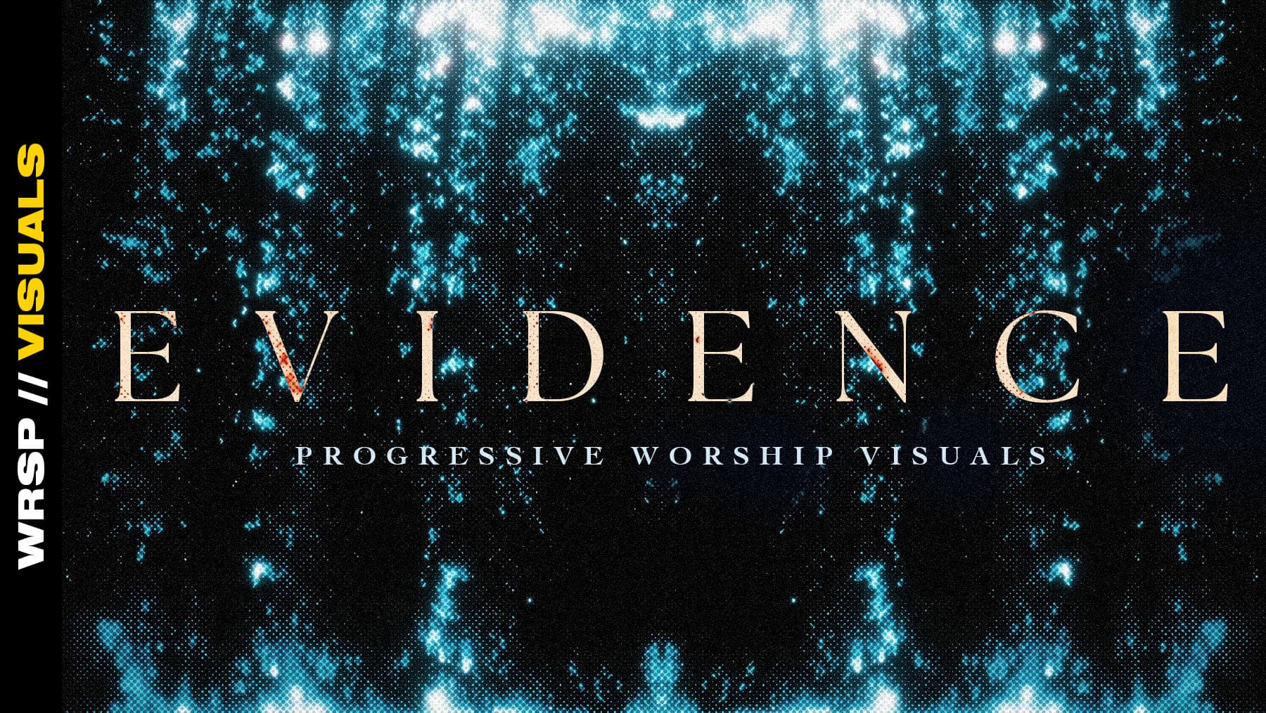 Abstract blue pattern with 'Evidence' text overlay.