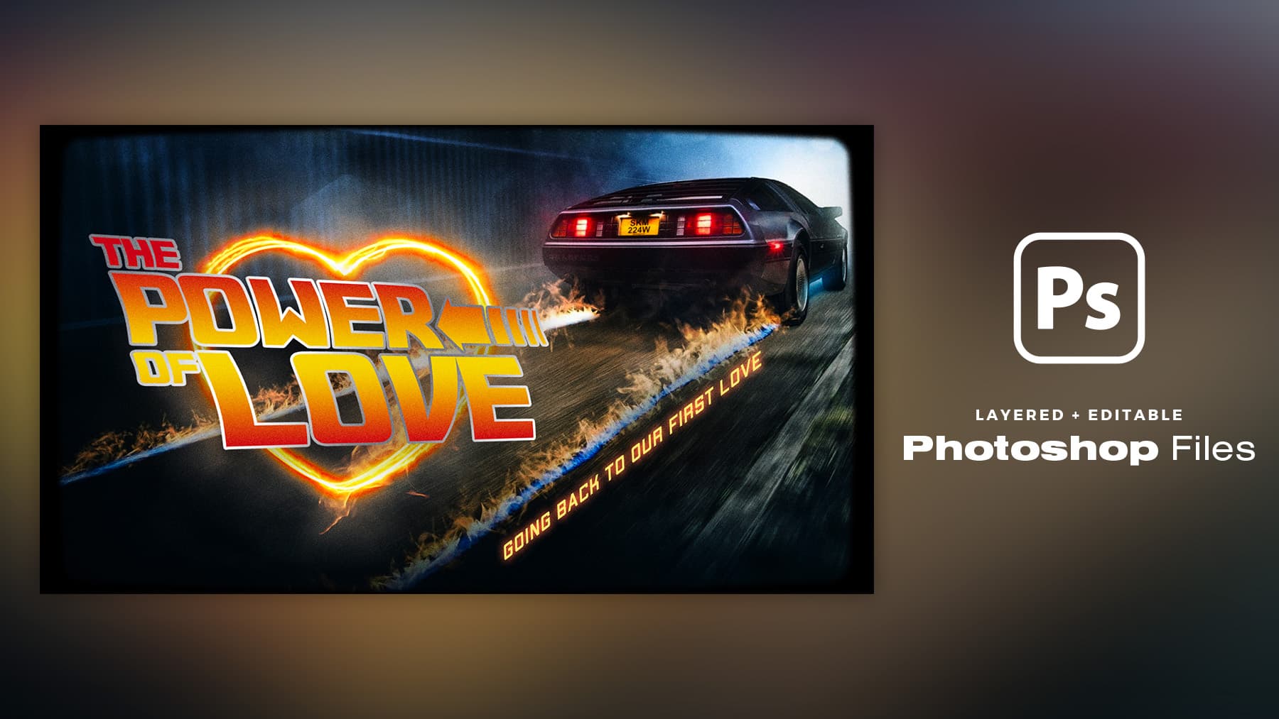 The Power of Love retro car design.