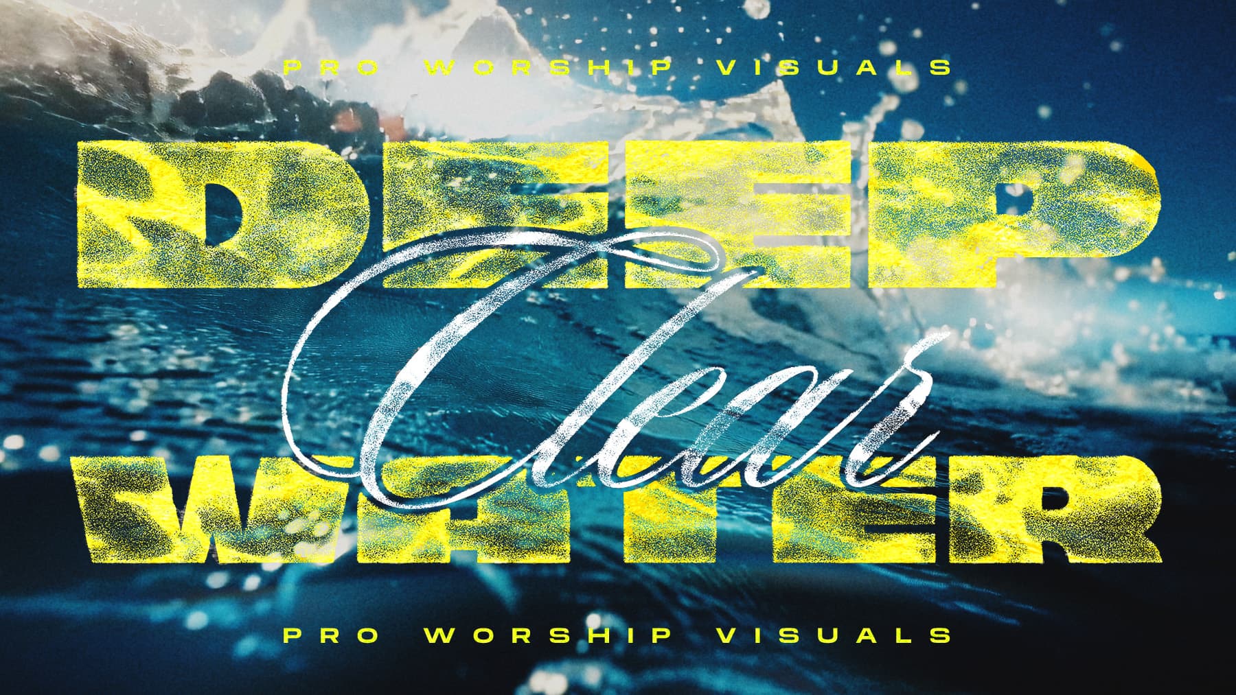 deep clear water worship visuals