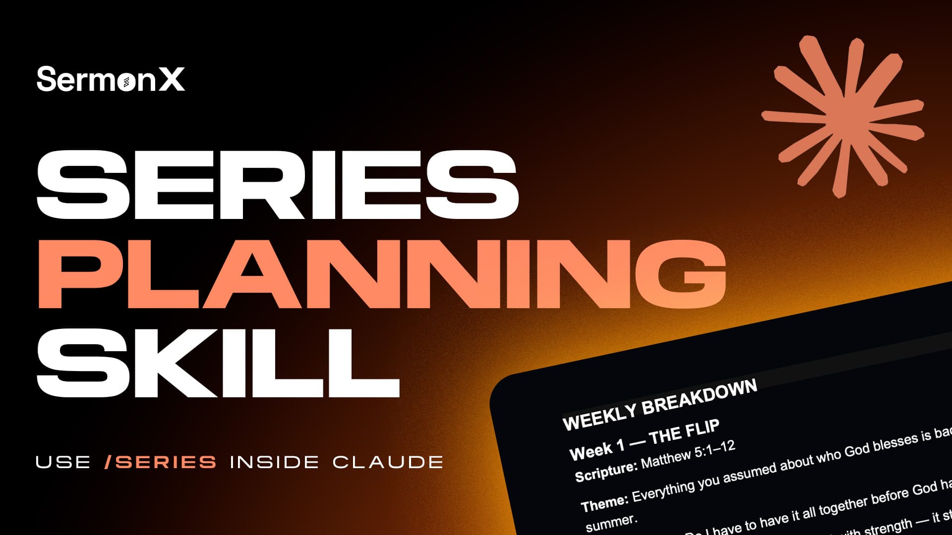 series planner claude skill