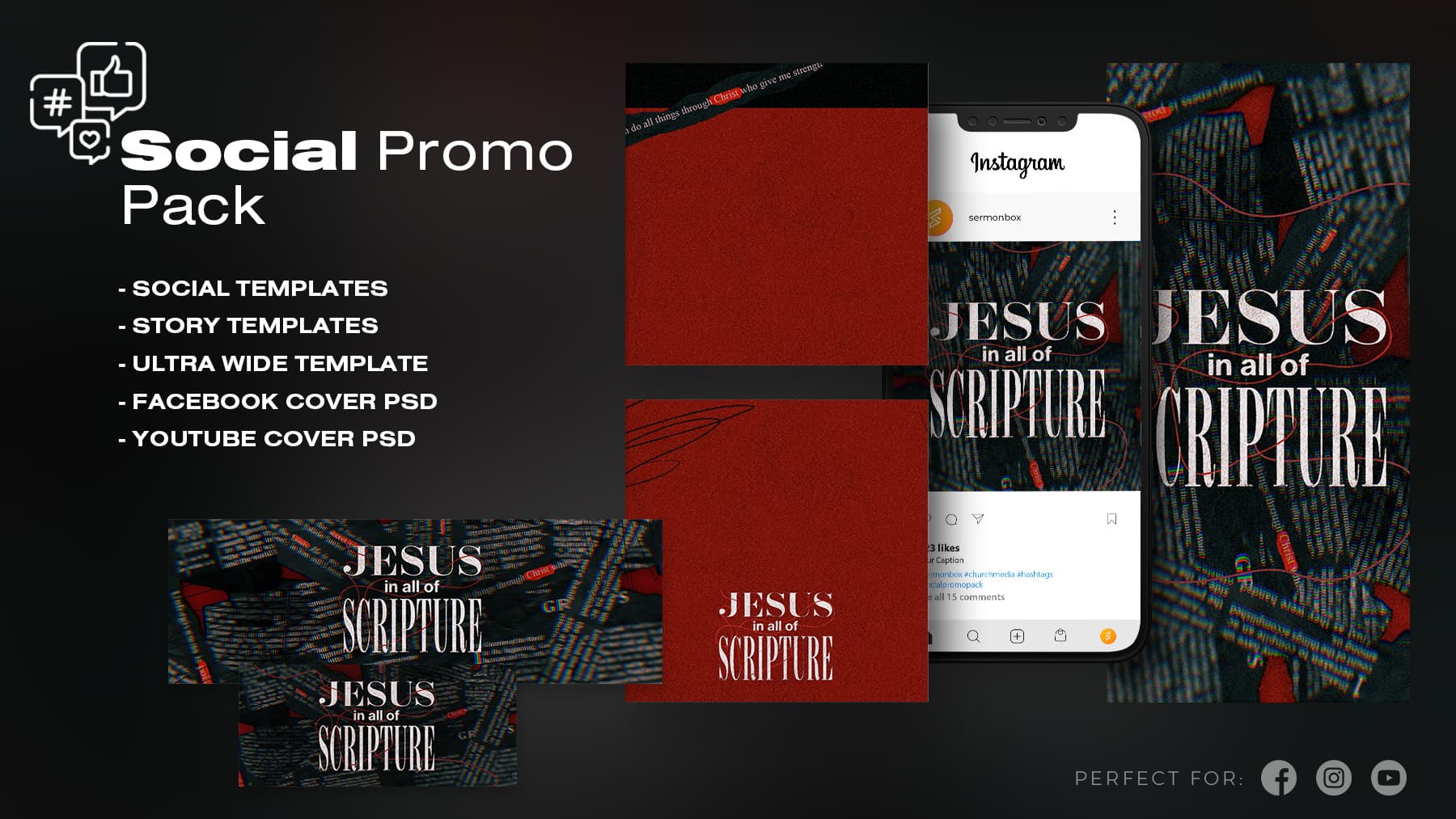 Jesus in all of Scripture – Social Pack