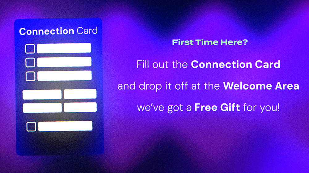 Fill Connection Card for welcome gift