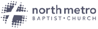 North Metro Baptist Church logo with cross.
